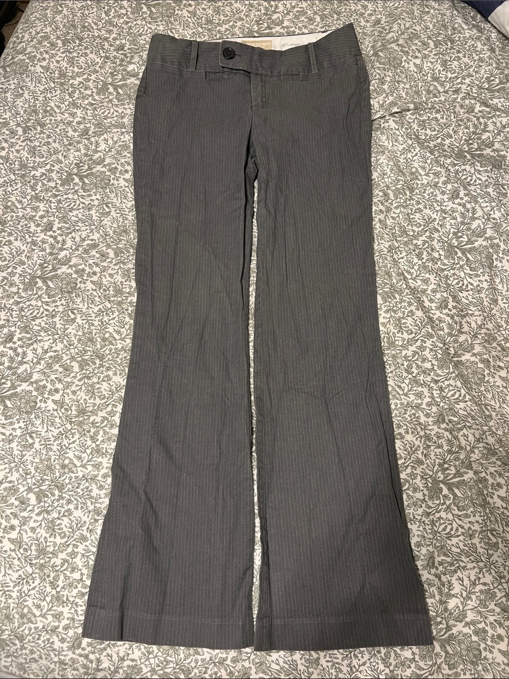 Banana Republic Gray Pinstripe Dress Pants - Jackson Fit
